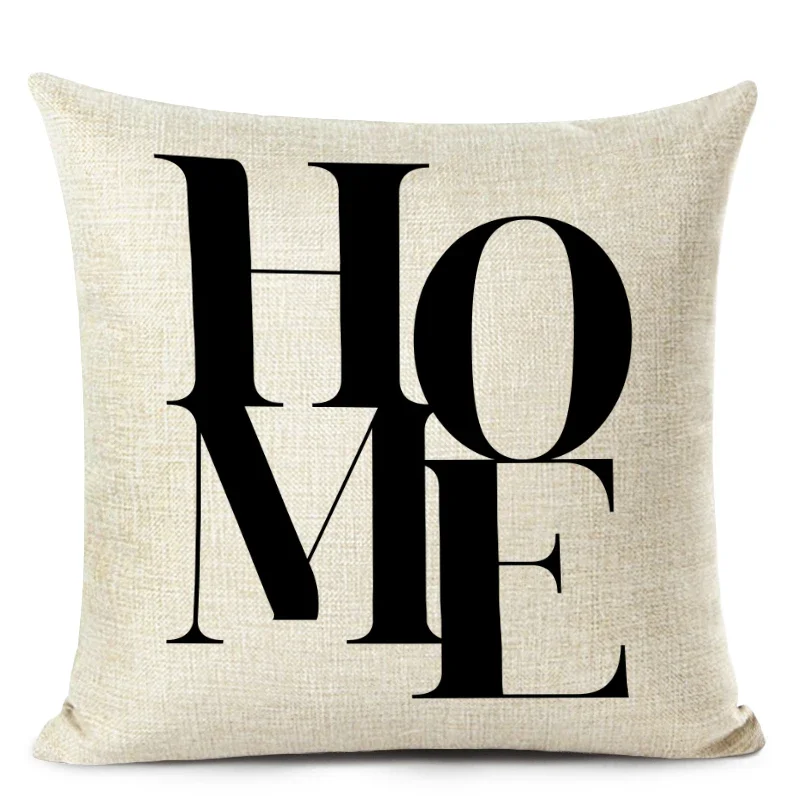 Fashion Letter Love Home Decorative Cushion Cover Simple Nordic Style Throw Pillow Case for Living Room Sofa Decor