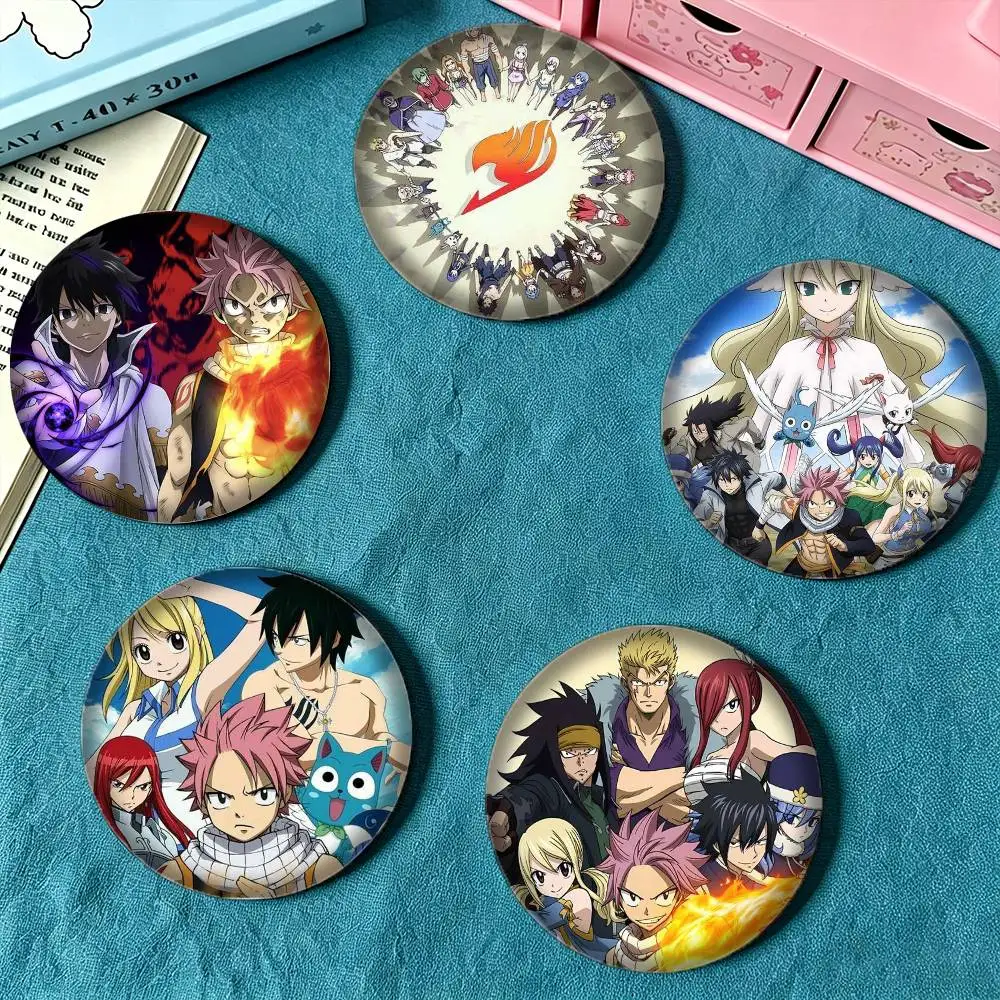 F-Fairy Tail ANIME 25mm 32mm 44mm 58mm 75mm Brooches Badges Pins for Accessories Gift