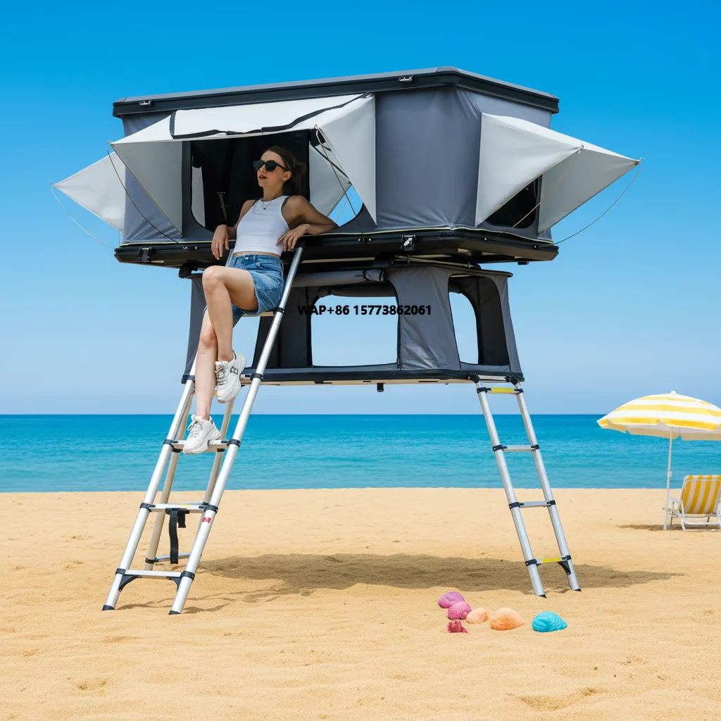 

Палатка на крышу автомобиля с жестким корпусом для 4 человек, для кемпинга на открытом воздухе, продается