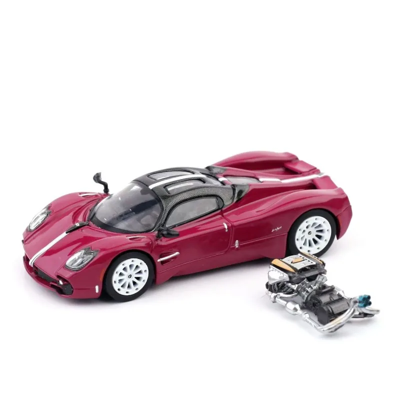 In stock: 1:64 new product, Utopia Purple Alloy high-end simulation car model, creative decorative item, festival gift