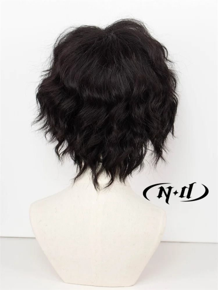 ND Kiyoomi Sakusa Cosplay Wigs Hairpiece Haikyu Anime Cosplay Hair Wigs for Comic Con Coser Costume Party Heat Resistant