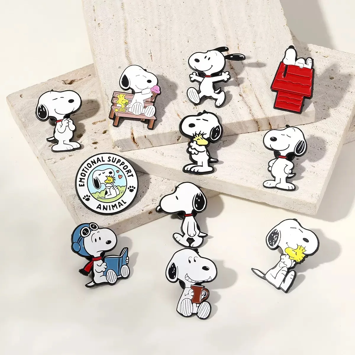6/8/9/10/11-teiliges Emaille-Pin-Set, niedliche Cartoon-Welpenhund-Metall-Reversbroschen, dekorative Anstecknadeln für Rucksäcke, Sammlerstücke, Geschenke