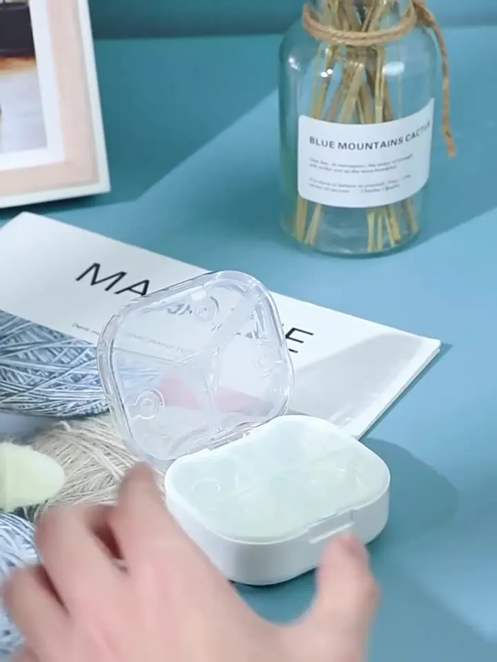 일일 세 끼용 소형 휴대용 약통, 미니 여행용, 밀폐 및 방습, 주간 약 보관함