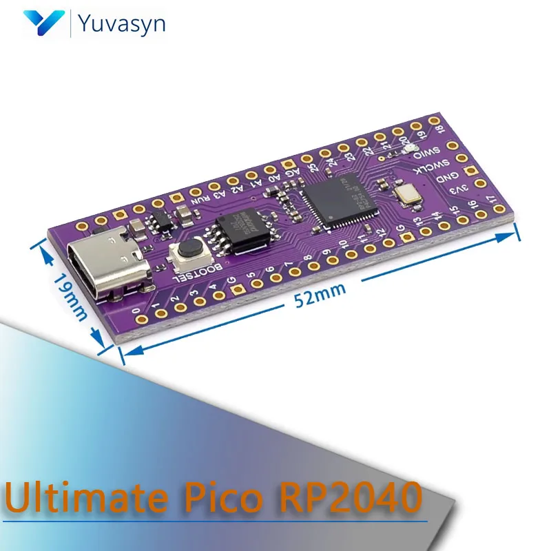 Ultimate Pico RP2040 128Mbit 16MB compatible with raspberry PI dual-core processors