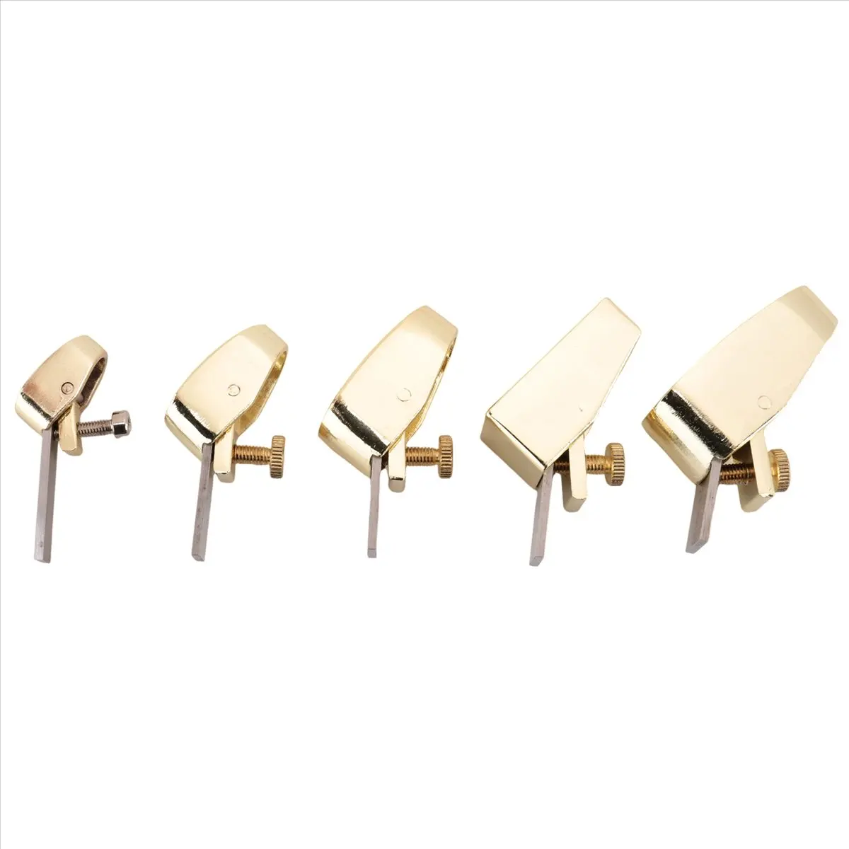 XFDZ 5 Piece Woodworking Plane Cutter Set Curved Sole Metal Copper Luthier Tool Violin Viola Cello Wooden Instrument
