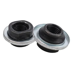 2Pcs M8/M10 Bike Bicycle Front Axle Gear Axle Rear Hub Cone Nuts Screws Iron Cycle Axle Cones - 5/16