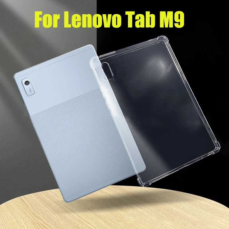 

Case for Lenovo Tab M9 (9.0") Shockproof TPU Silicone Soft Leather Protective Transparent Cover for Lenovo Tab M9 HD 2022 TB310F