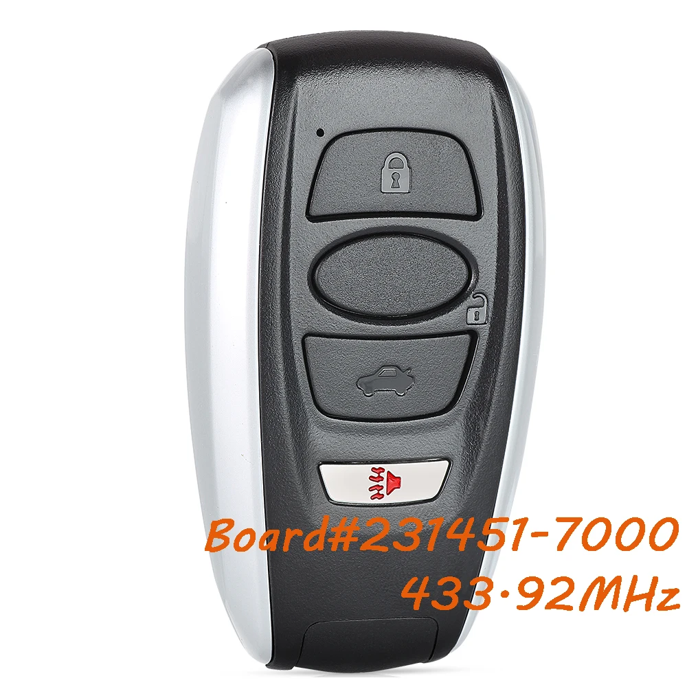KEYECU 231451-7000 433.92MHz Smart Prox Pilot Zdalnego Sterowania do Subaru Crosstrek BRZ Forester Impreza Legacy Outback WRX STI HYQ14AHK