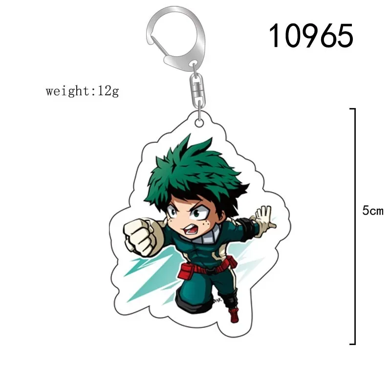 My Hero School Anime Collection Keychain Midoriya Izuku Deku Kirishima Eijiro Jiro Kyoka Character Pendant Gift for Bag Backpack