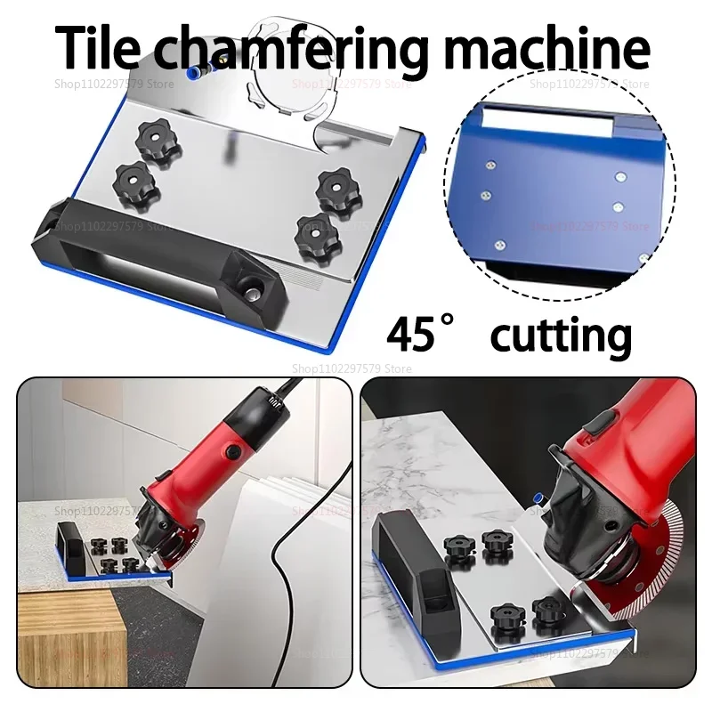 

Stainless Steel 45-Degree Chamfer Tool For Angle Grinders - Durable Ceramic Tile Edge Smoother, Fits Most 100 Type Machines