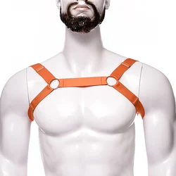 Mens Body Sexy Lingerie Neck Backles Underwear Mankini Crop Top Adjustable Bondage Body Harness Cage Sexy Jockstrap Costume