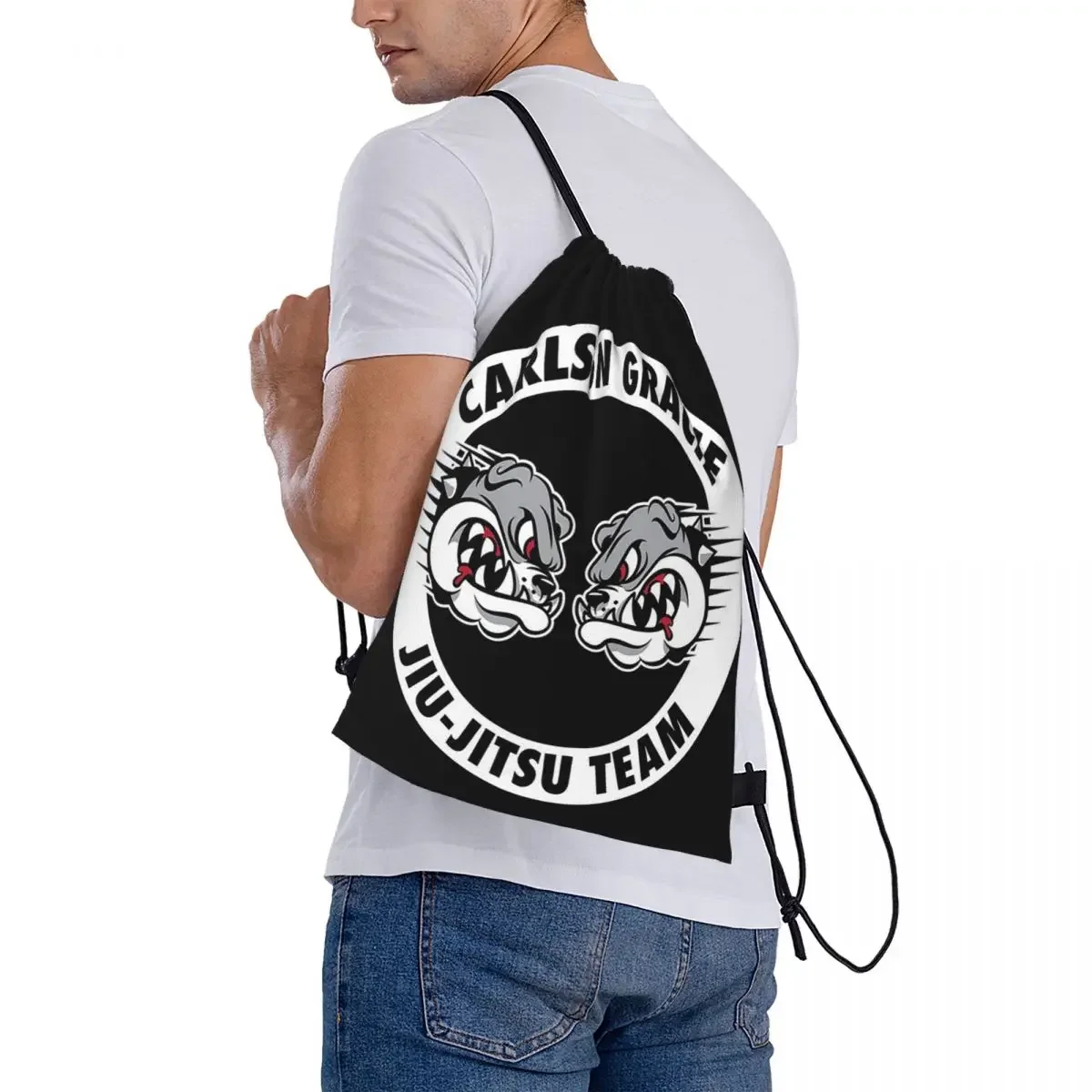 Sacs à dos de l'équipe Gracie Jiu-Jitsu pour hommes et femmes, sacs à bandoulière de proximité, sac de sport de poche Bundle, cartable d'école, fils d'osméch