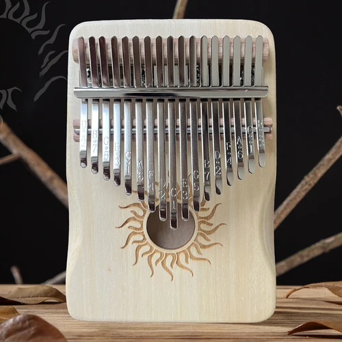 Hluru 17 teclas Kalimba madera de arce 21 teclas Piano de pulgar Piano de dedo portátil para principiantes Mbira regalo para niños adultos