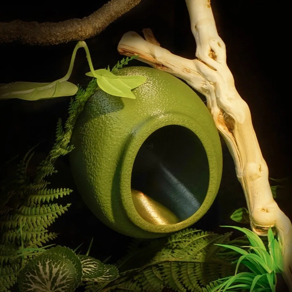 High Quality Wall Mounted Reptile Hideout Suction Cup Multi-size Hiding Cave Versatile Climbing Habitat Terrarium Ornament