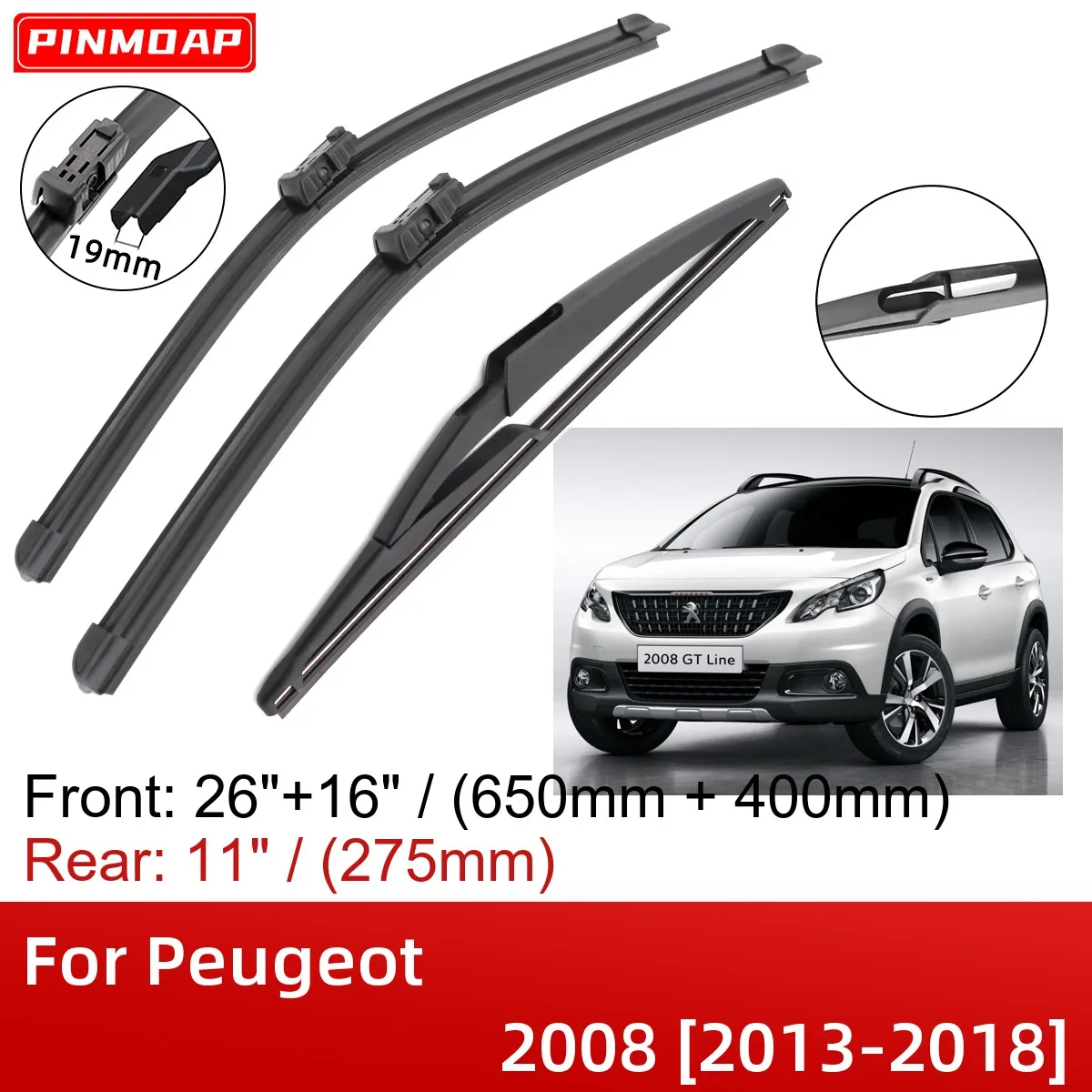 For Peugeot 2008 2013-2018 26