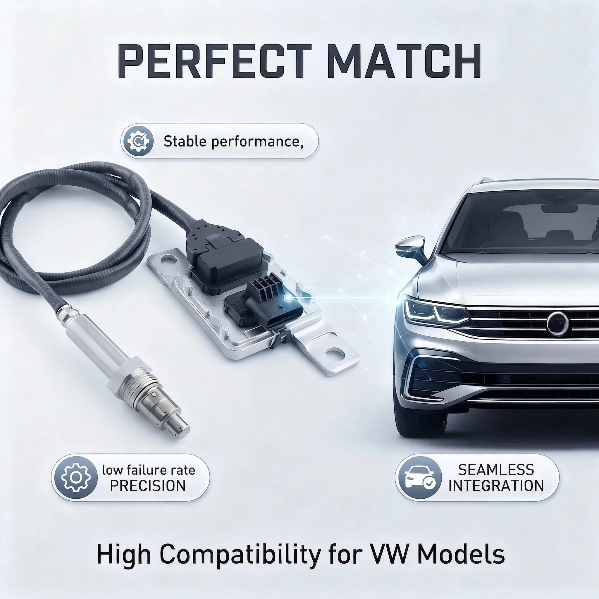 

The brand-new nitrogen oxide sensor 04L907805AK for VW Crafter 2.0TDI 2017–2021/MAN TGE 2.0TDI Nitrogen Emission Euro VI