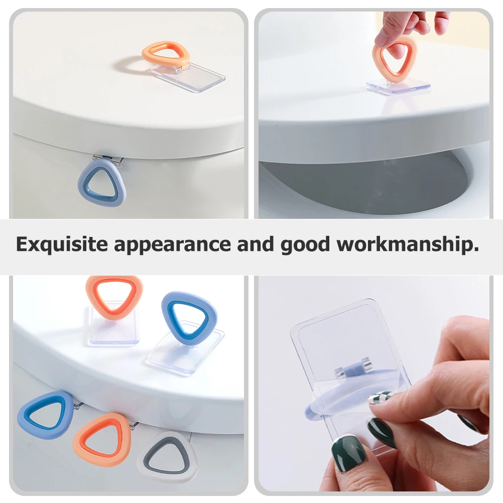 

3pcs Toilet Seat Lifter Durable Plastic Material Easy to Clean Household Office Supplies Practical Long Term Use
