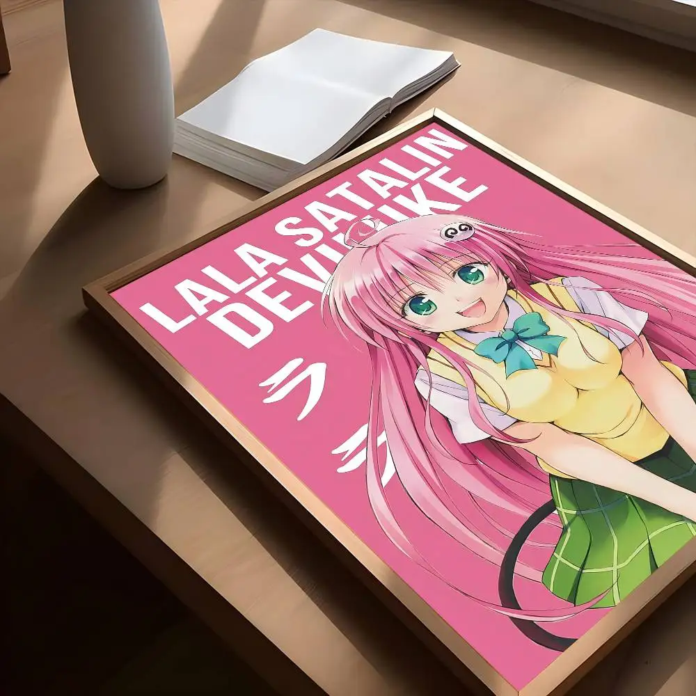 To Love Ru الفيلم الكلاسيكي ذاتية اللصق ملصق فني ورق أبيض يطبع الملصقات الفنية ديكور المنزل