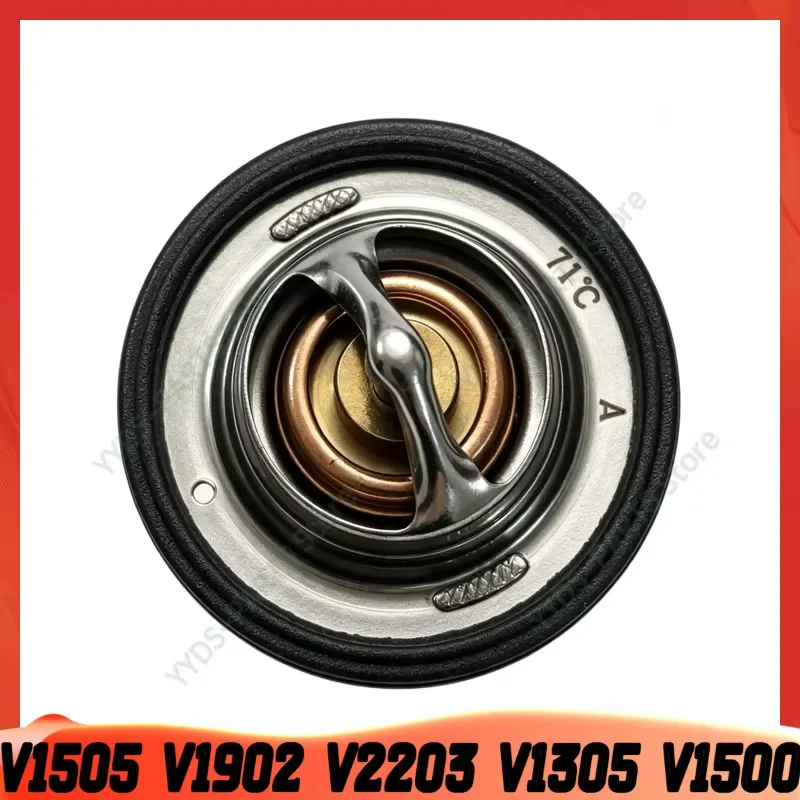 V1505 V1902 V2203 V1305 Thermostat  71℃ 160°F for Kubota Engine V1500 V1702 D1302-DI 19434-73014