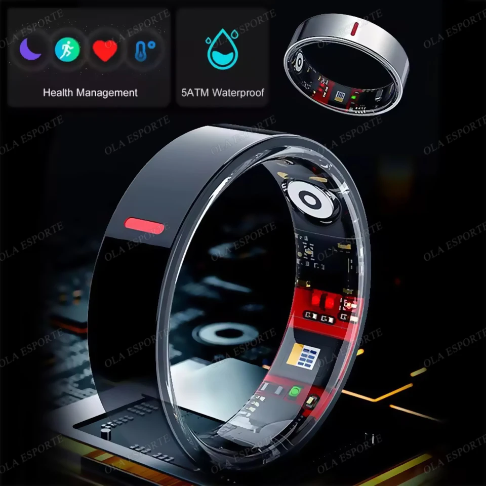 حلقة ذكية 2025 للرجال والنساء ضغط الدم ومعدل ضربات القلب ومراقبة النوم Smartring IP68 و5ATM مقاوم للماء وضع متعدد الرياضات Smartring #1