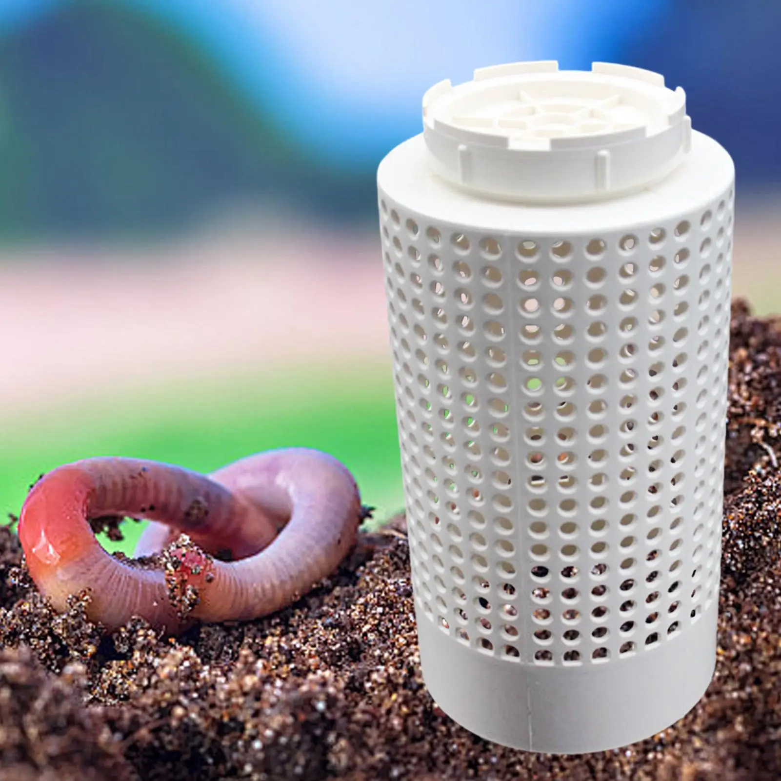 Worm Farm Inground Garden Composter Storage with Lid Outdoor Worm Farm for Outdoor Garden Backyard Patio School Kitchen Home