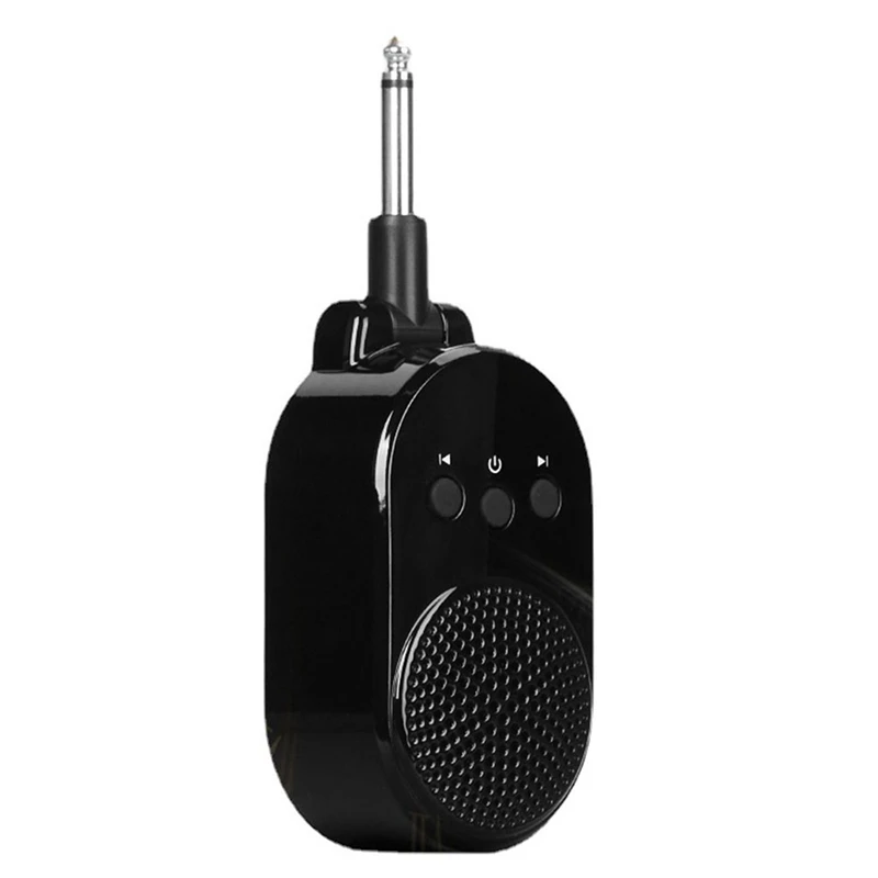 1 Piece Mini Portable Guitar Plug Amplifier Black Plastic With 3.5Mm Aux Audio Interface For Electric Guitar