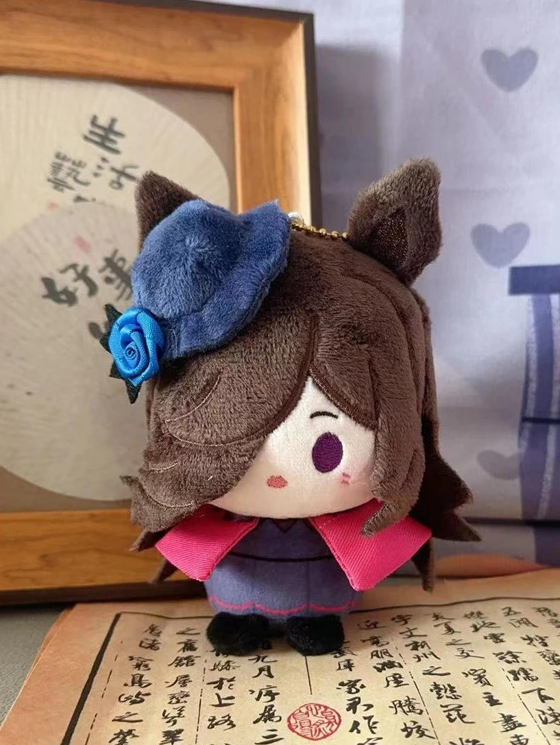 Pretty Derby Tokai Teio Rice Shower Special Week Silence Suzuka Cosplay Costume Plush Mascot 10cm Doll for Pendant Toy Keychain