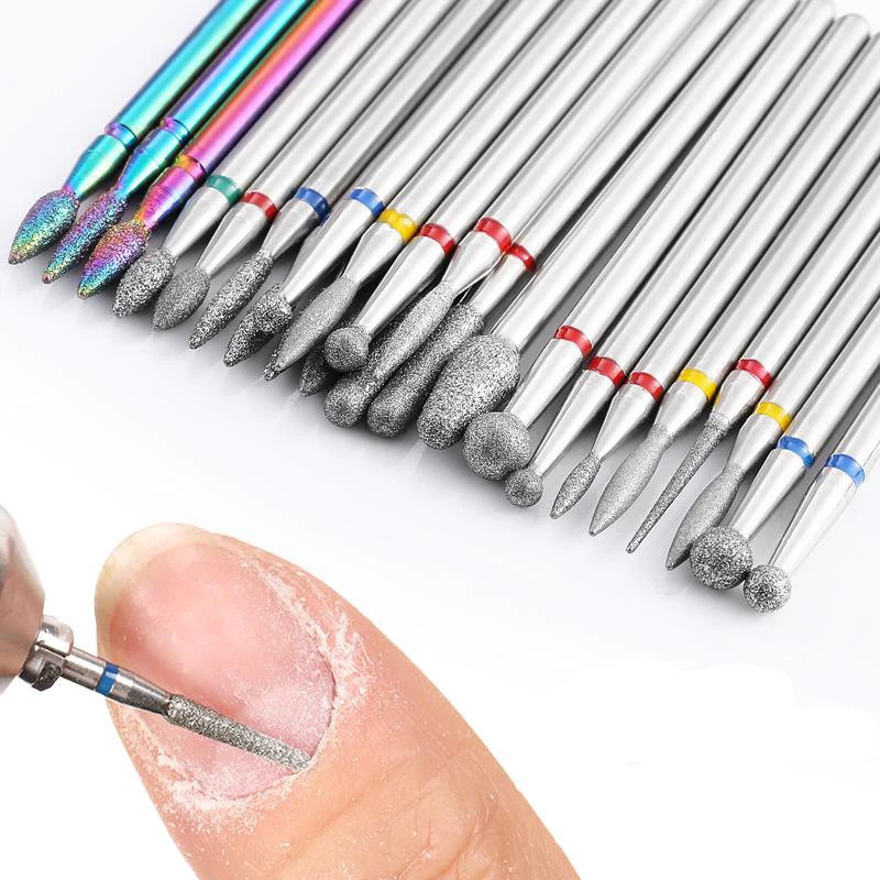 Frees Voor Manicure Metalen Keramische Slijpen Kop Nagel Boren Molens Verwijderen Nagels Bit Set Gel Elektrische Gereedschapswerktuigen