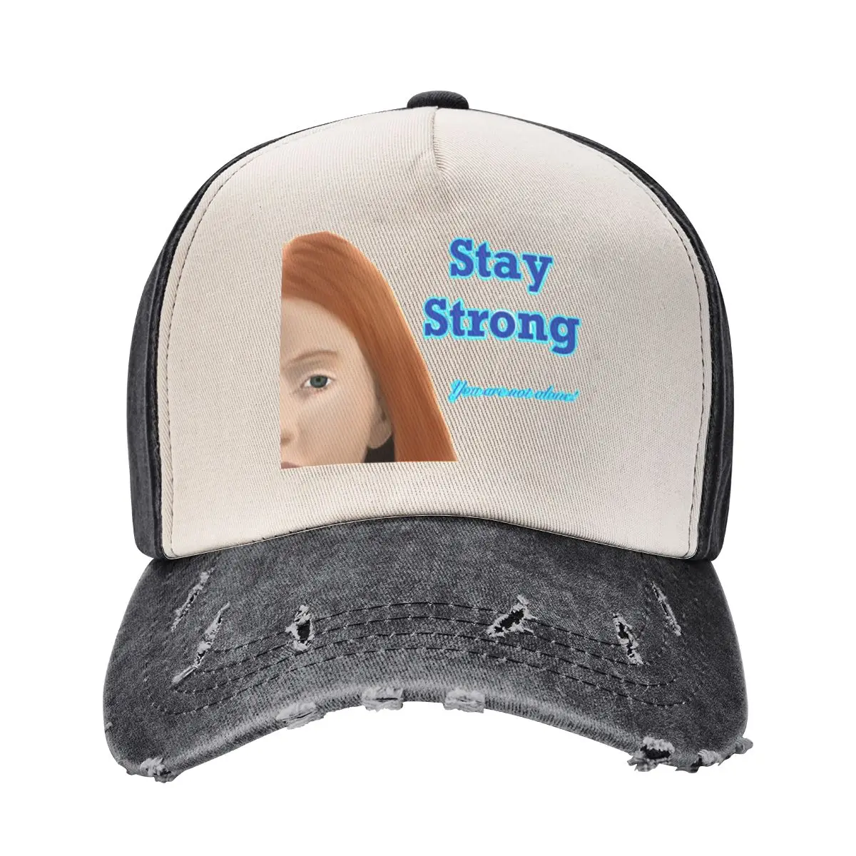 

Stay strong. You are not alone! Baseball Cap men's big size hat Trucker Hat luxury caps Men's Hats Women's