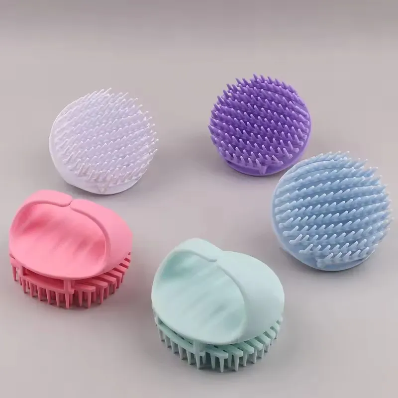 

Silicone Scalp Massager Shampoo Brush One-Piece Design Deep Massage Cleaning Remove Dandruff Relieve Oil Massage Tool Wholesale