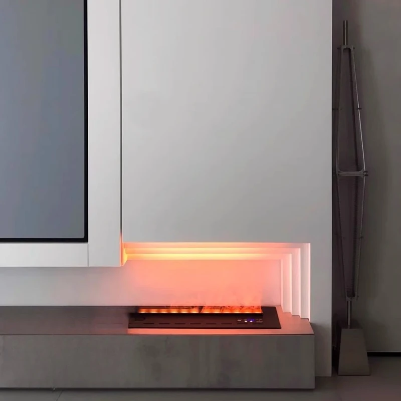 Meuble Salon Moderne Home Furniture Living Room Furniture Modern TV Stand Entertainment Center Electric Fireplace Floating