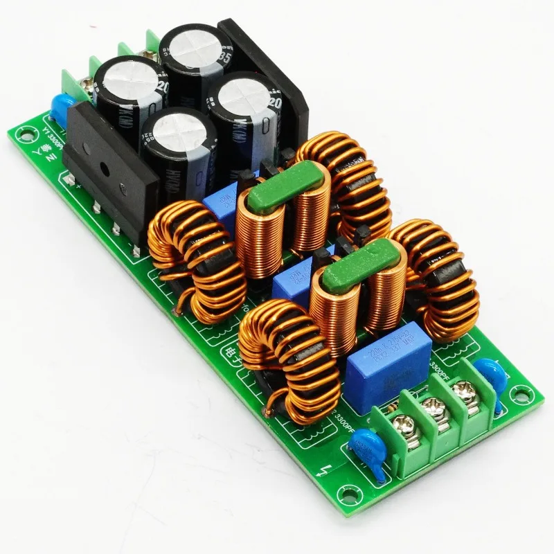5 Stage EMI Power Filter Board EMC Common Differential Mode Noise Filter for Amplifie