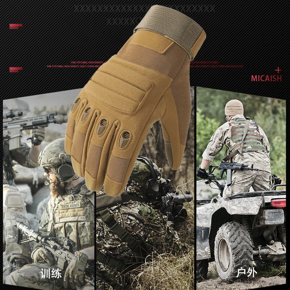 

Gloves Camouflage Bicycle Gloves Sports Climbing Colored Ball Shooting Hunting Cycling Ski All Finger Gloves