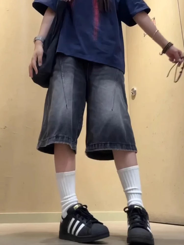 

Мешковатые джинсы, одежда для женщин Y2K, свободная джинсовая одежда-карго с несколькими карманами для бойфренда, уличный стиль, черный, в стиле панк, ретро, осенняя широкая штанина