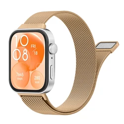 Milanese Loop Band For Huawei Watch Fit3 Strap Magnetic Stainless Steel Correa for Huawei Watch fit 3 2024 NEWEST Accessories