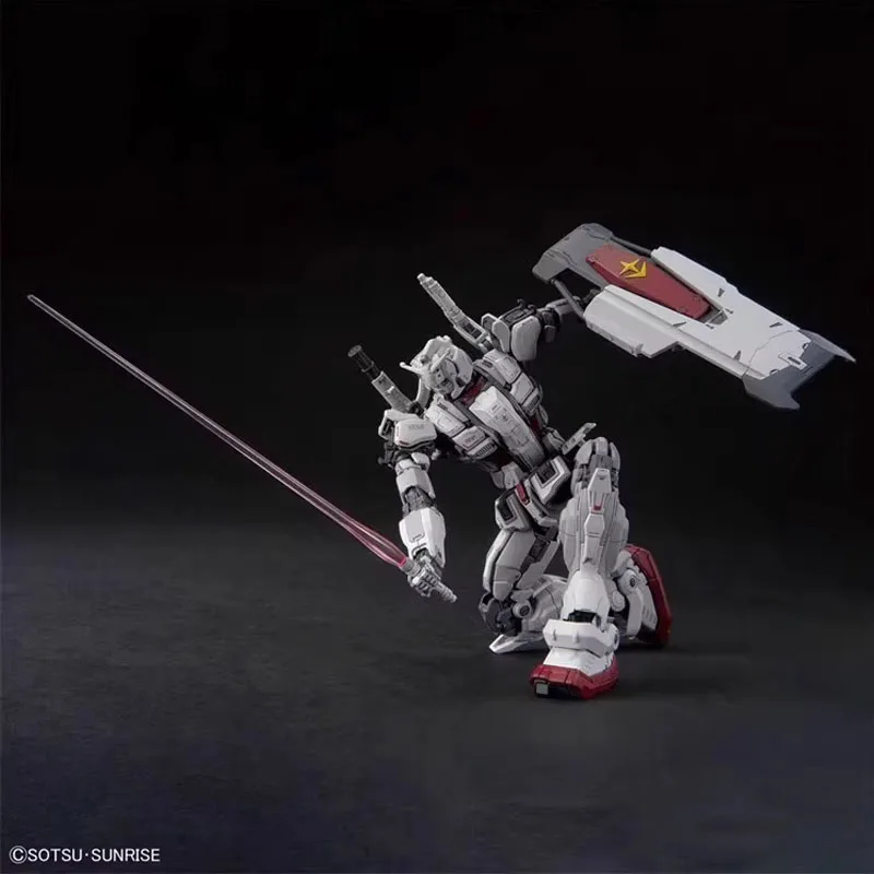 بانداي الأصلي HG 1/144 GUNDAM أنيمي نموذج RX-78(G)E GUNDAM EX (RFV) عمل الشكل التجمع نموذج لعب هدايا للأطفال