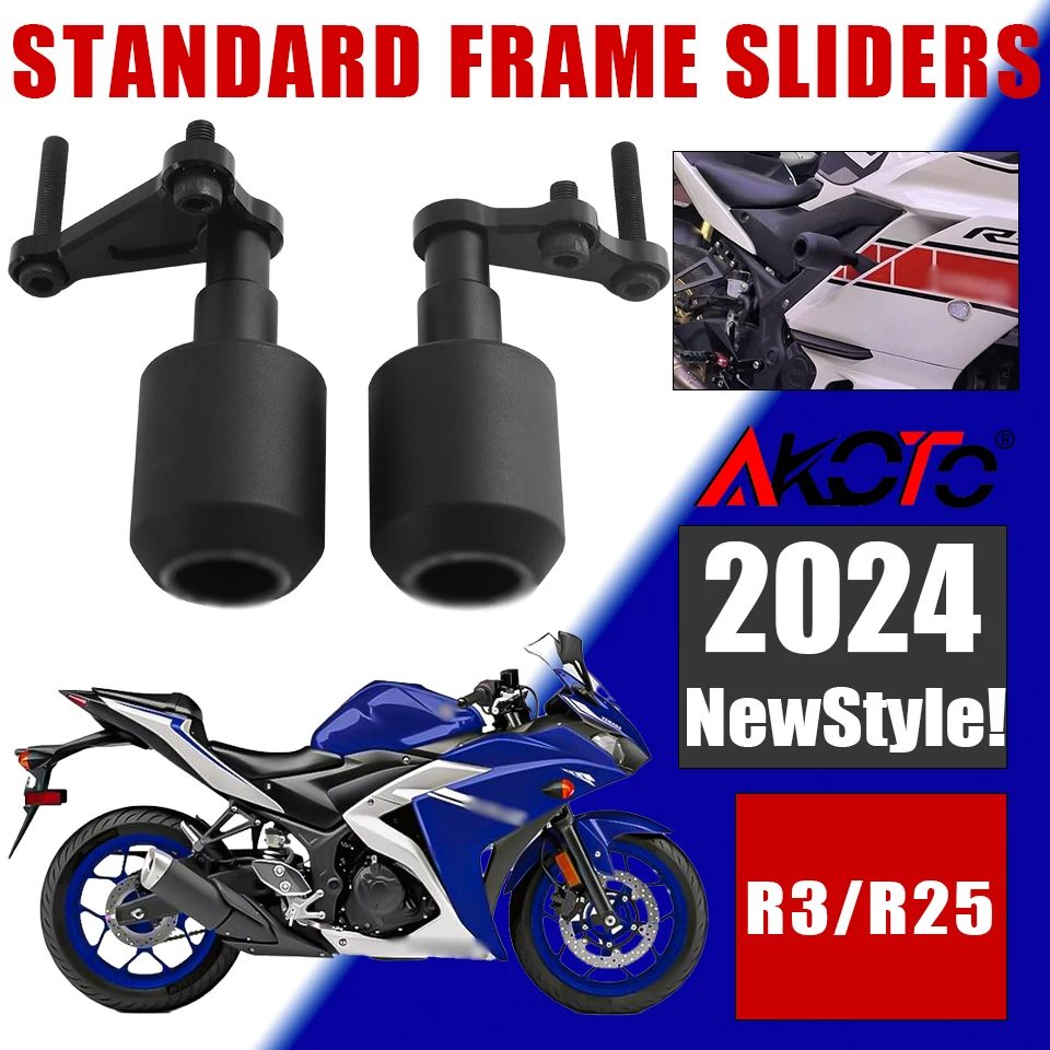 Motorcycles Engine Frame Sliders Crash Pad Falling Protector Guard FOR YAMAHA YZF-R3 R25 YZFR3 YZFR25 Parts 2014-2019 2017 2018