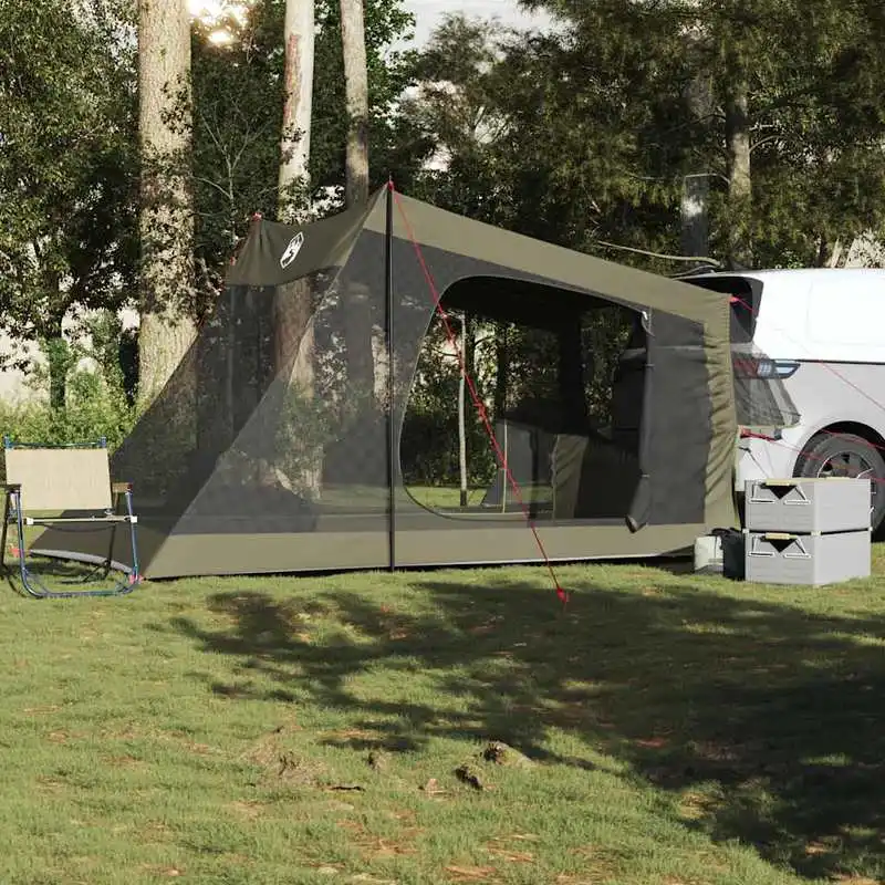 Tente de voiture vert olive pour 2 personnes pour le camping, abri extérieur spacieux pour la randonnée et les voyages routiers, tente pop-up portable facile à installer pour les aventures en famille