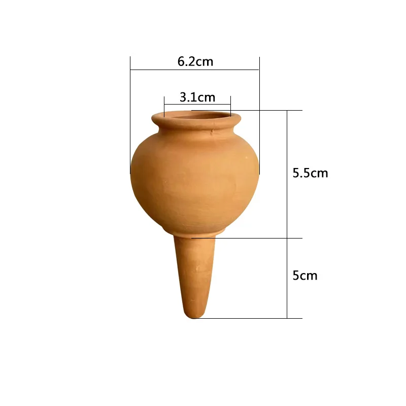 Terracotta Automatic Watering Spikes, Plant Self-Watering Devices for Vacation, Drip Irrigation Tools for Indoor Plants