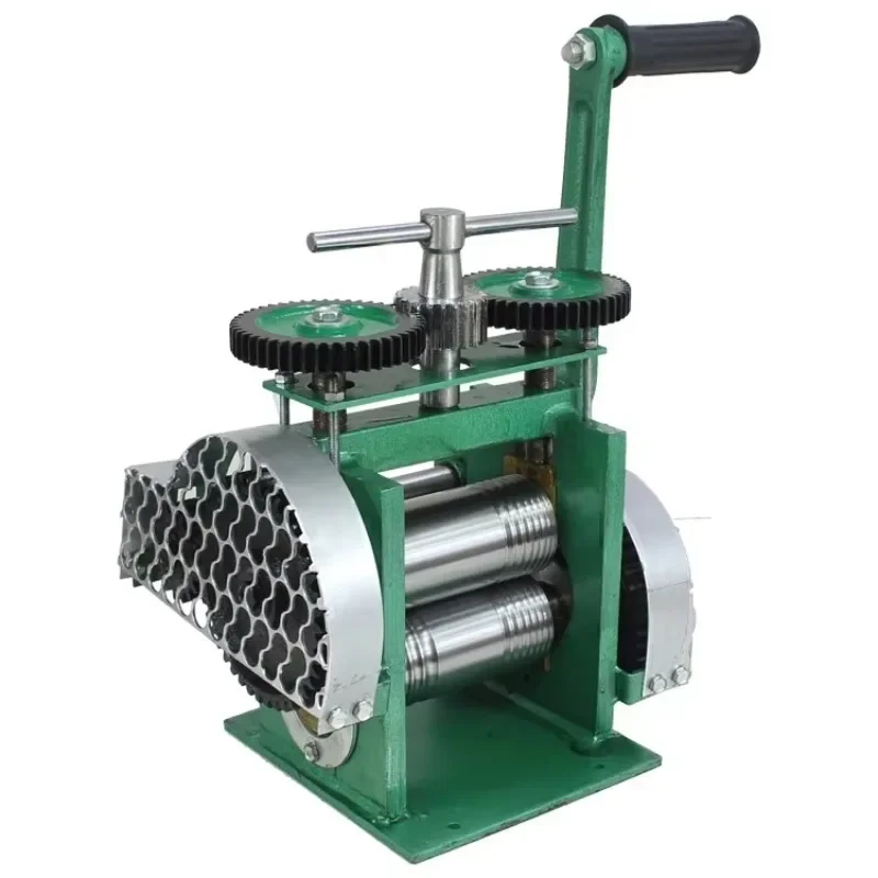 Hand Operated Mini Jewelry Rolling Mill 0-5mm Adjustable Opening for Gold Metal Processing