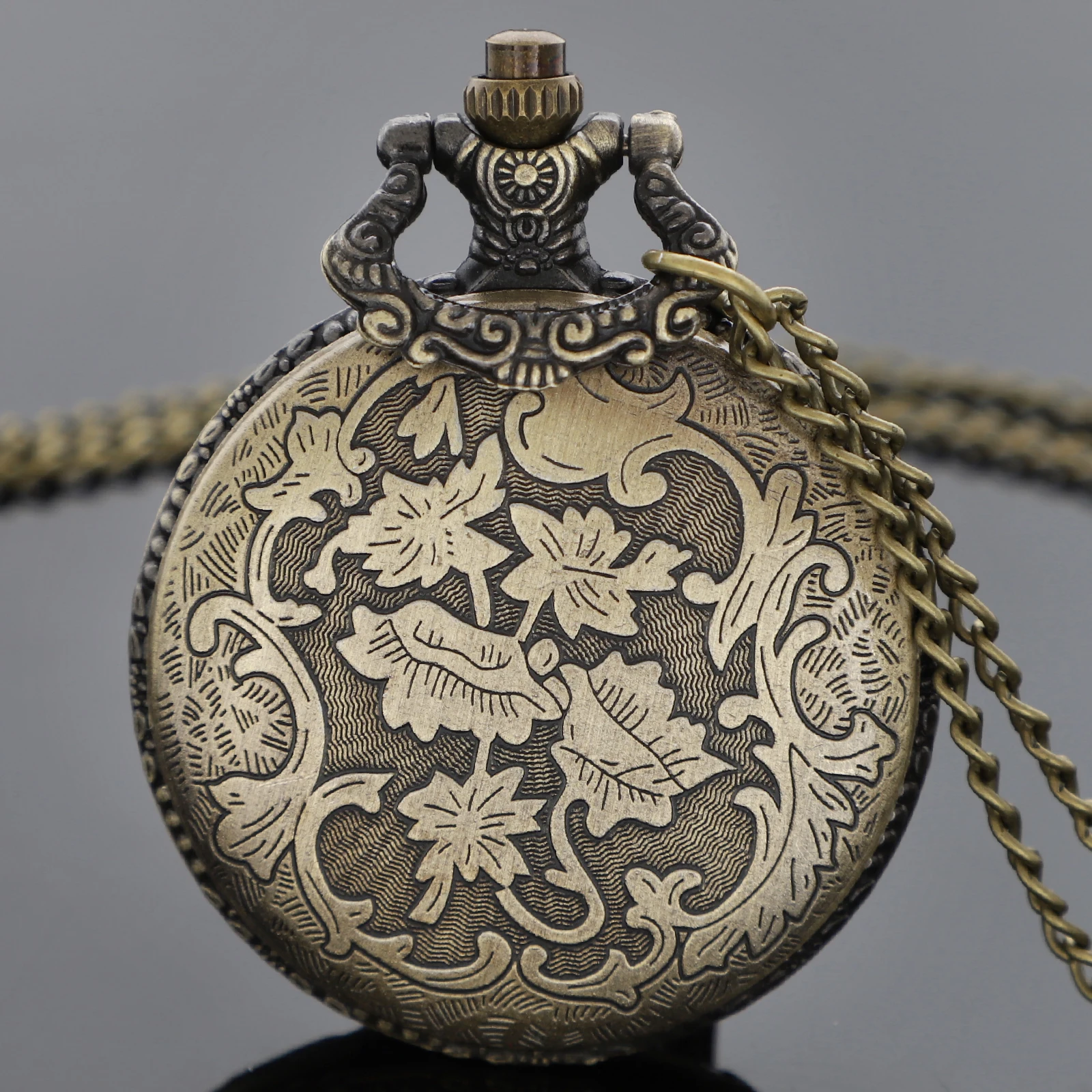 Horses Carved Quartz Pocket Watch Necklace Timing Pendant Steampunk  Woman Man Watch Souvenirs Gifts