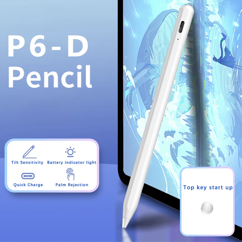 

Емкостная ручка, для стилуса для iPad, стилуса для планшета, стилуса, силиконовая головка, подходит для планшетов Apple, ручек для редактирования