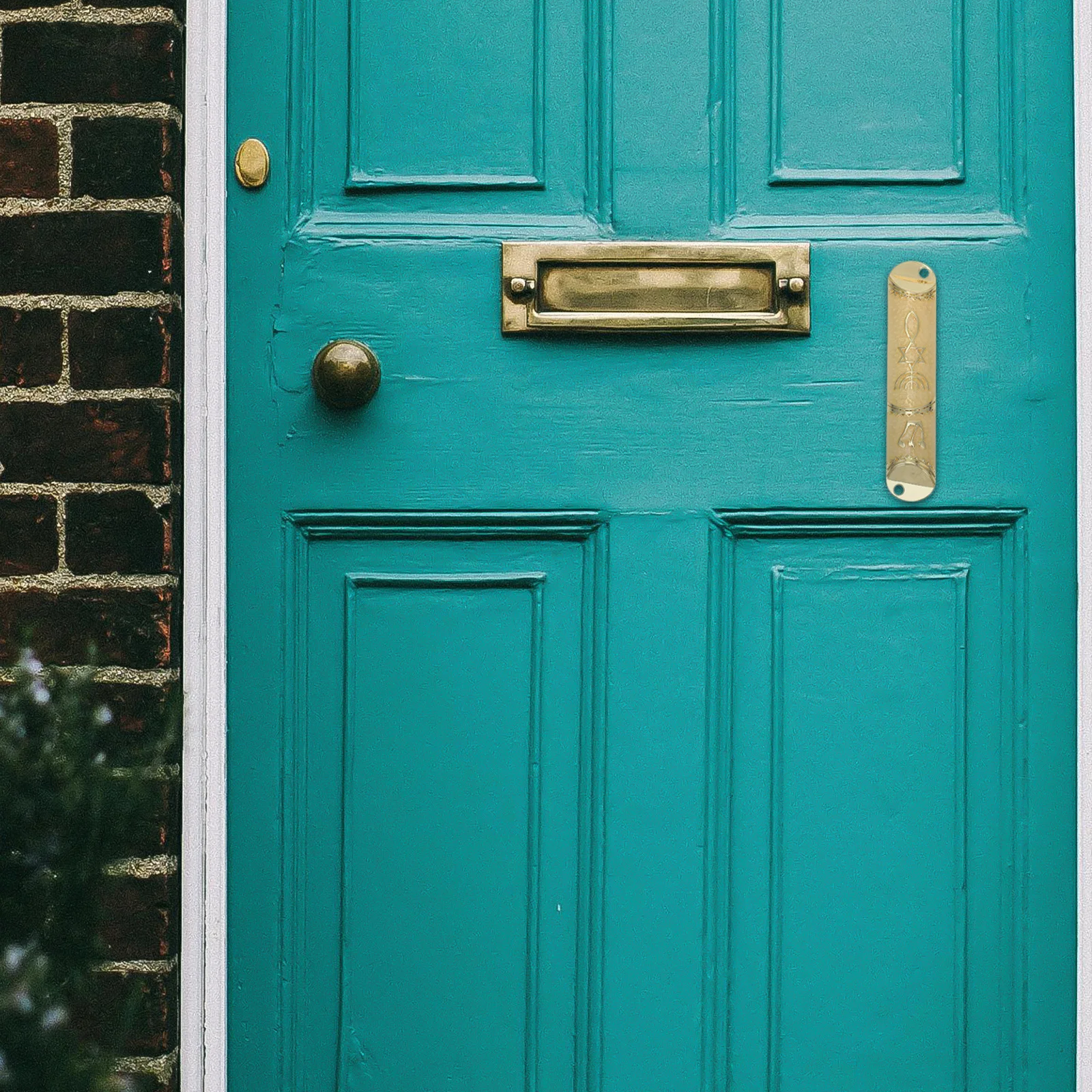 

1pcs Home Door Religious Jewish Decor Door Metal Gift Classic Mezuzah Side Mezuzah Hanging Plaque Gift