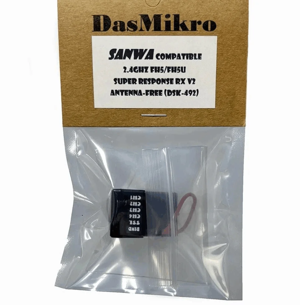 

Приемник DasMikro Sanwa DSK-492N 4CH FH5 для SANWA FH-5 M17 MT-5 MT-R FHSS-5