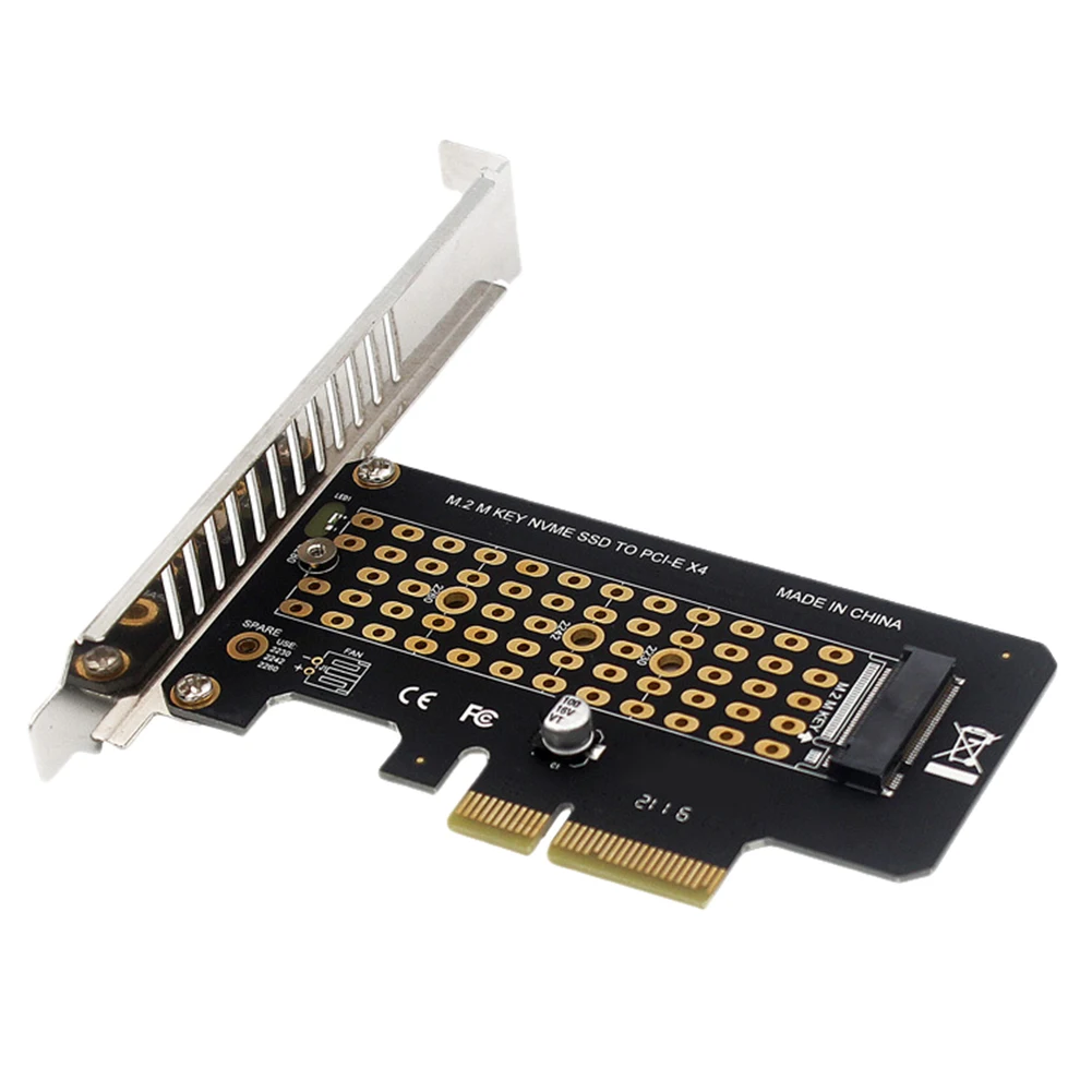 محول M.2 NVMe SSD إلى PCIE X4 32 جيجابايت في الثانية M.2 NVMe SSD إلى PCI Express 3.0/4.0 بطاقة توسيع مؤشر LED لنظام التشغيل Windows // Linux #1