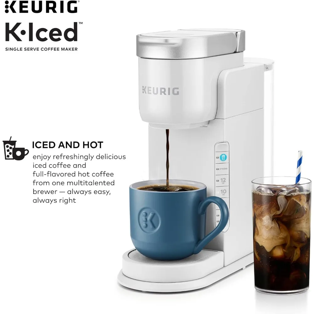 Single Serve Coffee Maker - Brews Hot and Cold - White