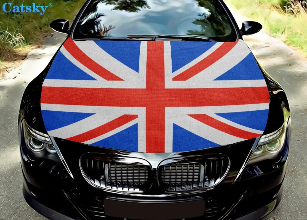 Britische Flagge Auto Motorhaube Aufkleber Vinyl Aufkleber Grafik Wrap Aufkleber Grafik Haube Aufkleber geeignet für die meisten Fahrzeug anpassung