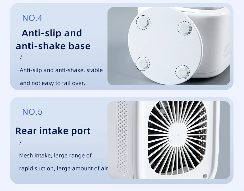 Портативный вентилятор для кондиционера Xiaomi, красочный атмосферный светильник, водяной мини-USB-охладитель воздуха, увлажнитель воздуха, вентилятор водяного охлаждения для рабочего стола