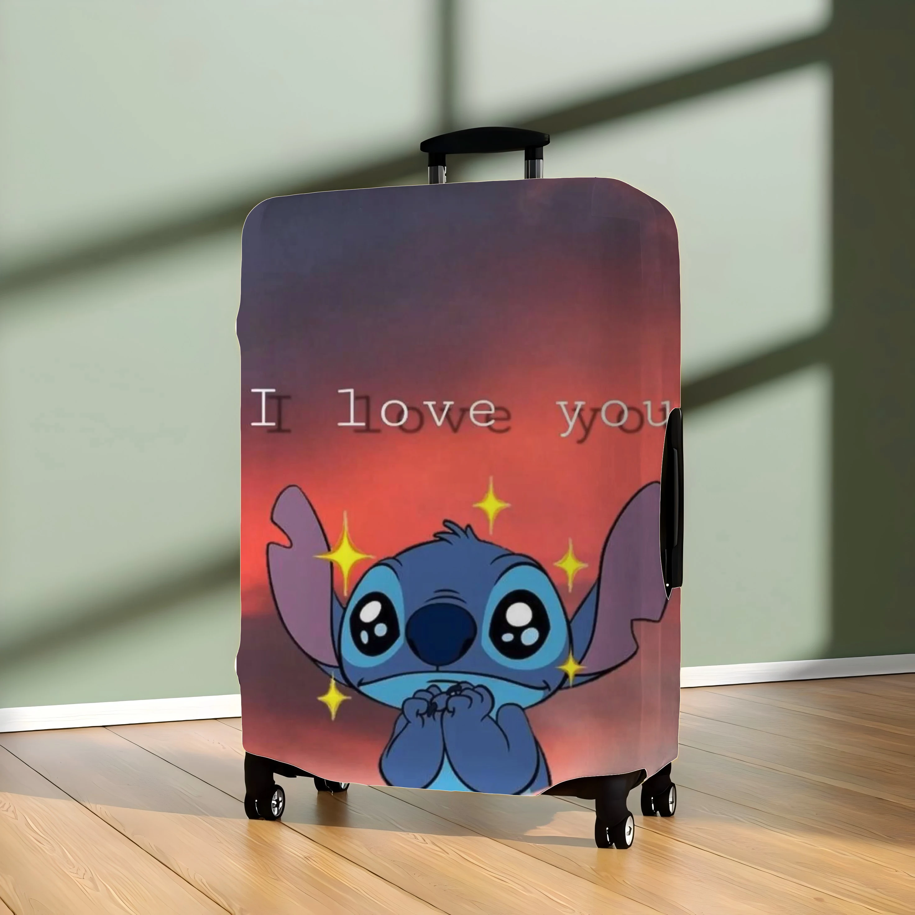 Stitch Suitcase Case Disney For Travel Storage Bag Traveling Luggage Cover Protector Accessories Covers Trolley Suit Protective