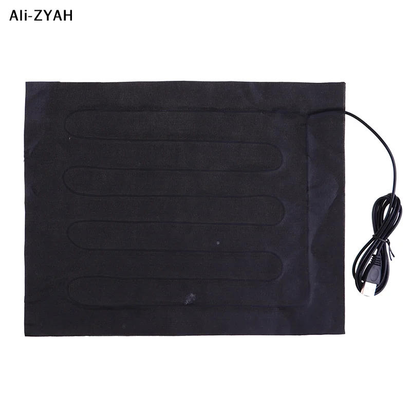 【Z】1/2pcs Carbon Fiber Heating Pad Hand Warmer USB Heating Film Electric Winter Infrared Fever Heat Mat